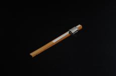 紫砂壶图片：自玩收藏级30年老凤眼扇骨 满天星老凤眼 9.5寸18方挑灯方 排口2.0少见 名家释普通法师书法 - 紫砂壶之家