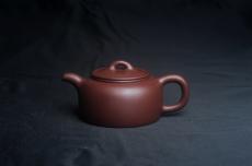 紫砂壶图片：潜力股周小培老师 4号井深井红皮龙 全手工过桥井栏壶 - 紫砂壶之家