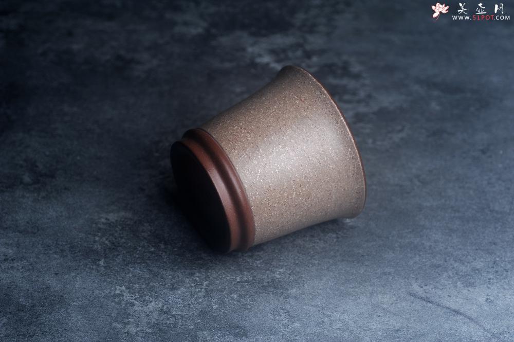 紫砂壶图片：美美杯特惠 精致花鸟紫泥粉黄金段泥主人杯 特文气 - 紫砂壶之家紫砂壶网