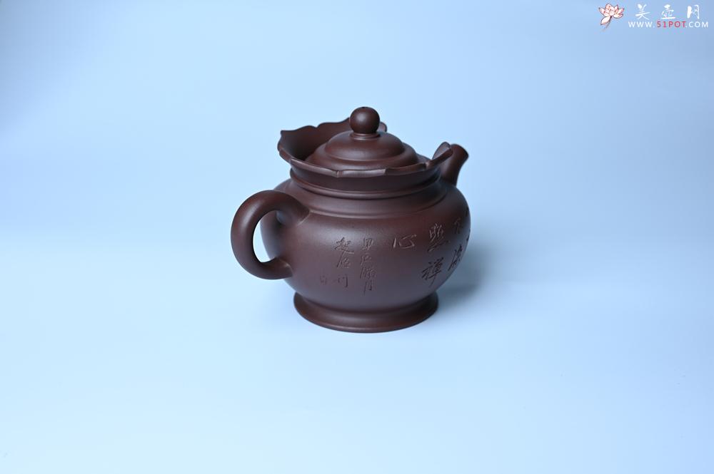 紫砂壶图片：实力派工艺师周斌 老紫泥精工僧帽壶 - 紫砂壶之家紫砂壶网