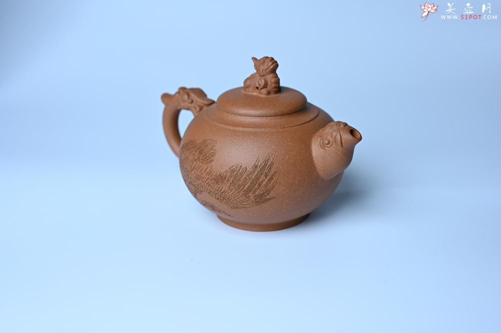 紫砂壶图片：美壶特惠 精致降坡泥祥瑞壶 茶人醉爱 - 紫砂壶之家紫砂壶网