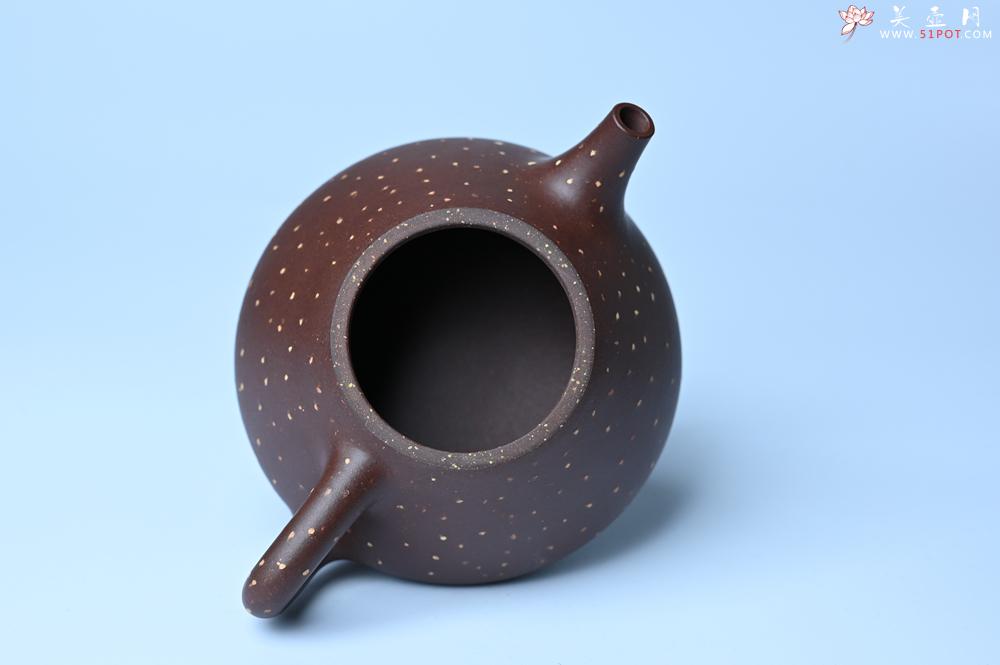 紫砂壶图片：潜力股周小培 特好老紫泥铺砂全手工子冶石瓢 - 紫砂壶之家紫砂壶网