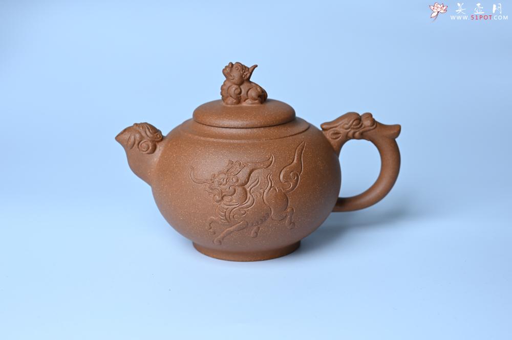 紫砂壶图片：美壶特惠 精致降坡泥祥瑞壶 茶人醉爱 - 紫砂壶之家紫砂壶网