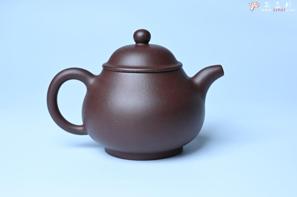 紫砂壶图片：美壶特惠 潜力股王老师 全手工刹凹成型单片拍打老紫泥潘壶 - 紫砂壶之家紫砂壶网