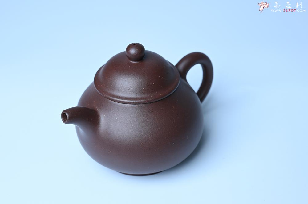 紫砂壶图片：美壶特惠 潜力股王老师 全手工刹凹成型单片拍打老紫泥潘壶 - 紫砂壶之家紫砂壶网