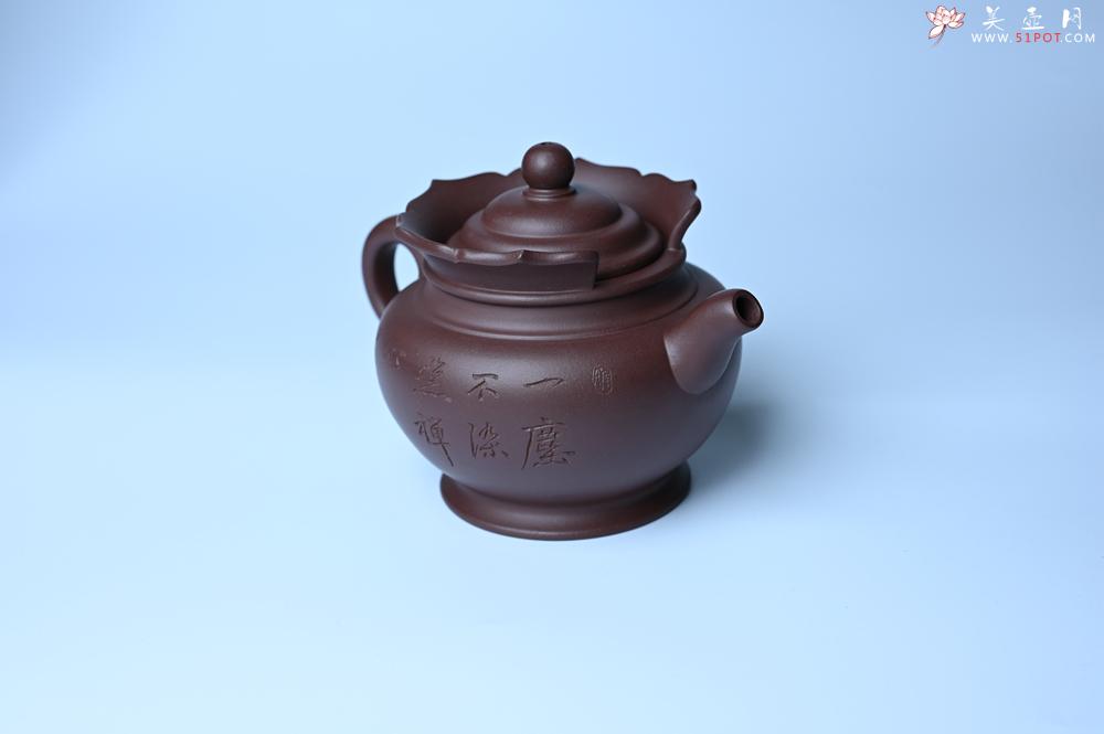 紫砂壶图片：实力派工艺师周斌 老紫泥精工僧帽壶 - 紫砂壶之家紫砂壶网