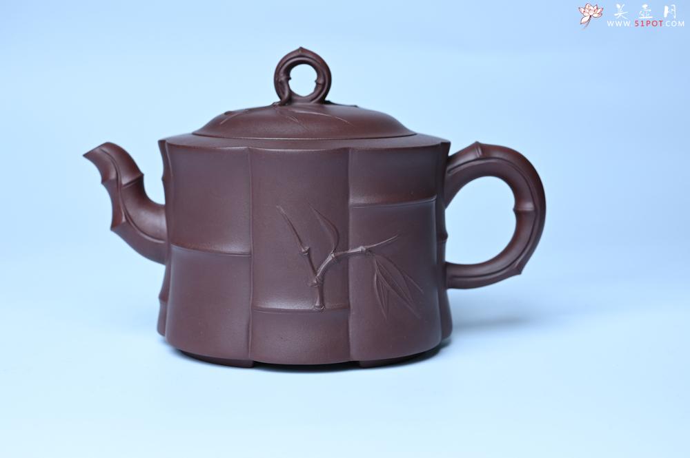 紫砂壶图片：美壶特惠 紫砂壶手工手制优质紫泥八段竹壶 茶人醉爱 - 紫砂壶之家紫砂壶网