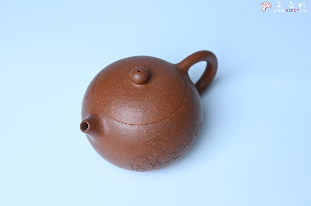 紫砂壶图片：油润降坡泥全手工小品西施壶  装饰童子图 天真无邪 - 紫砂壶之家紫砂壶网