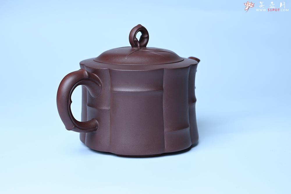 紫砂壶图片：美壶特惠 紫砂壶手工手制优质紫泥八段竹壶 茶人醉爱 - 紫砂壶之家紫砂壶网