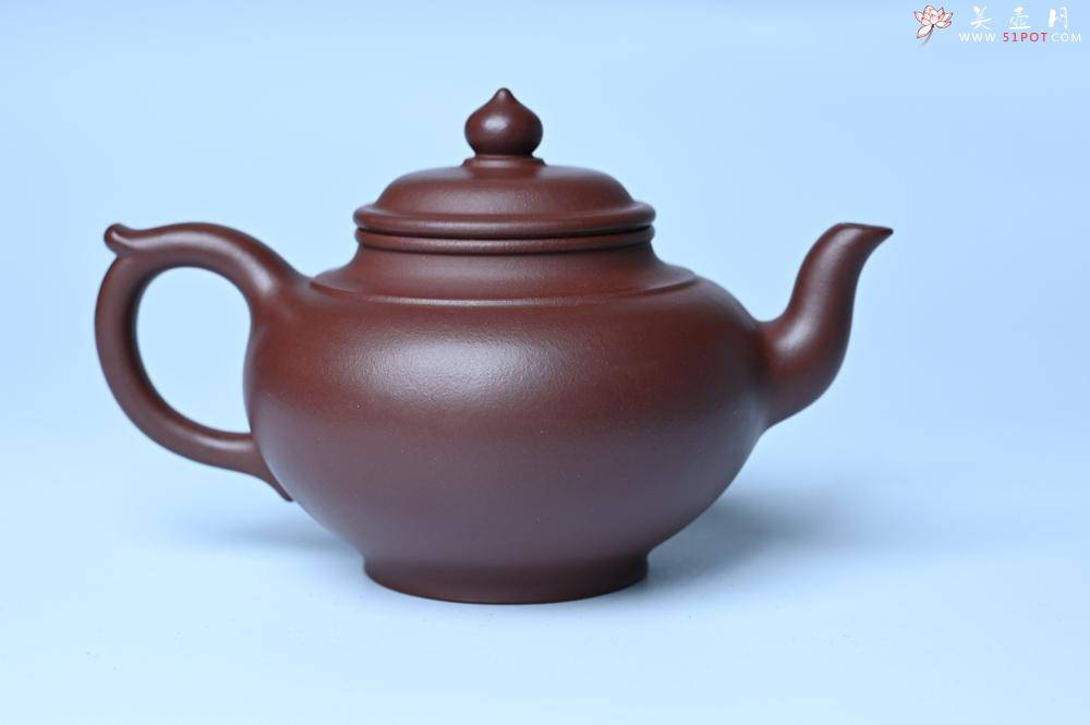 紫砂壶图片：潜力股周小培老师 4号井深井红皮龙全手工笑樱壶 养后特润 期待与您结缘 - 紫砂壶之家紫砂壶网
