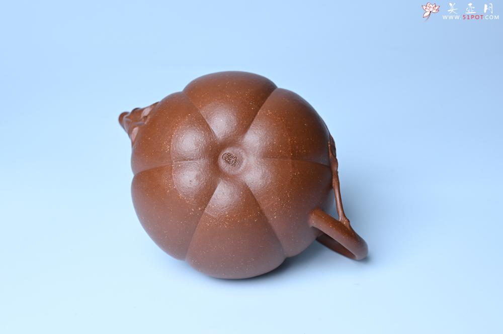 紫砂壶图片：美壶特惠 特好降坡泥南瓜壶 肌理丰富生动 茶人醉爱 - 紫砂壶之家紫砂壶网