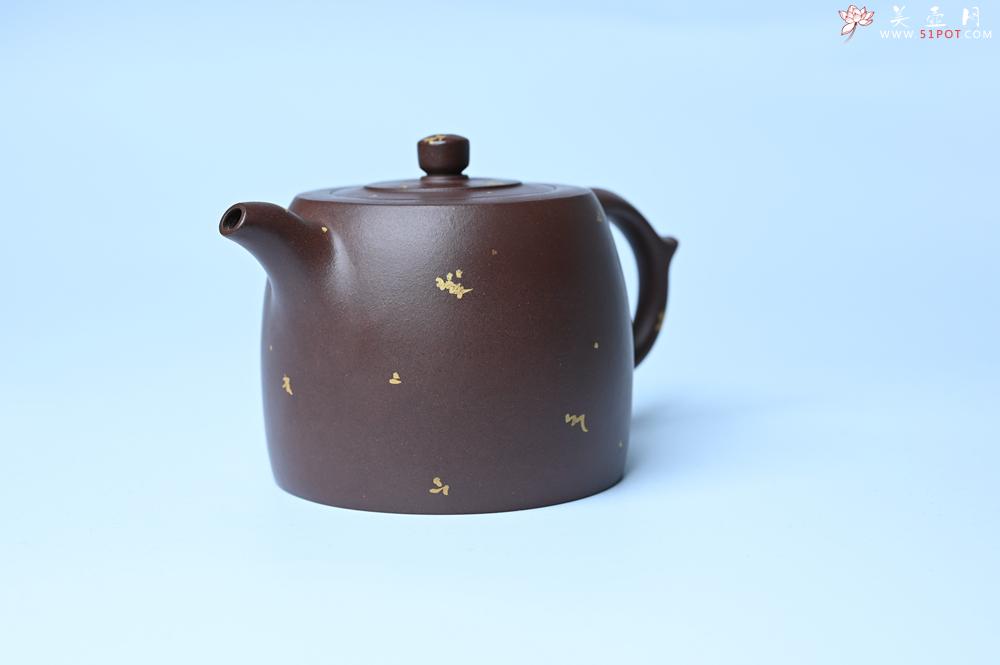 紫砂壶图片：美壶特惠 特好老紫泥洒金井栏壶 茶人醉爱 - 紫砂壶之家紫砂壶网