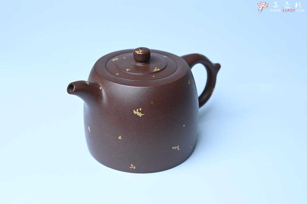 紫砂壶图片：美壶特惠 特好老紫泥洒金井栏壶 茶人醉爱 - 紫砂壶之家紫砂壶网