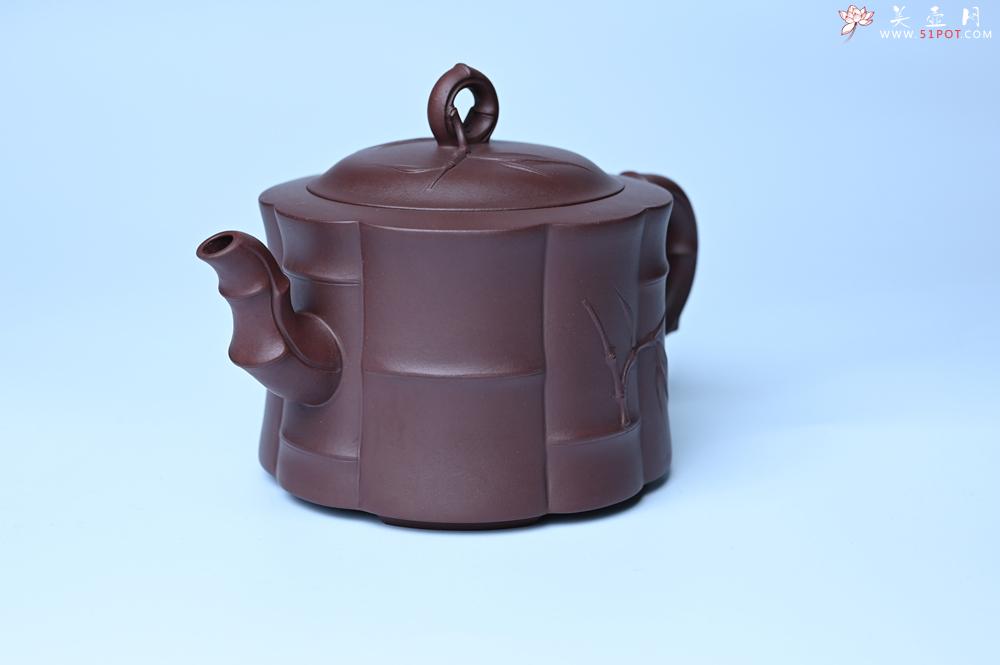 紫砂壶图片：美壶特惠 紫砂壶手工手制优质紫泥八段竹壶 茶人醉爱 - 紫砂壶之家紫砂壶网