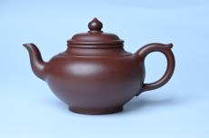 紫砂壶图片：潜力股周小培老师 4号井深井红皮龙全手工笑樱壶 养后特润 期待与您结缘 - 紫砂壶之家