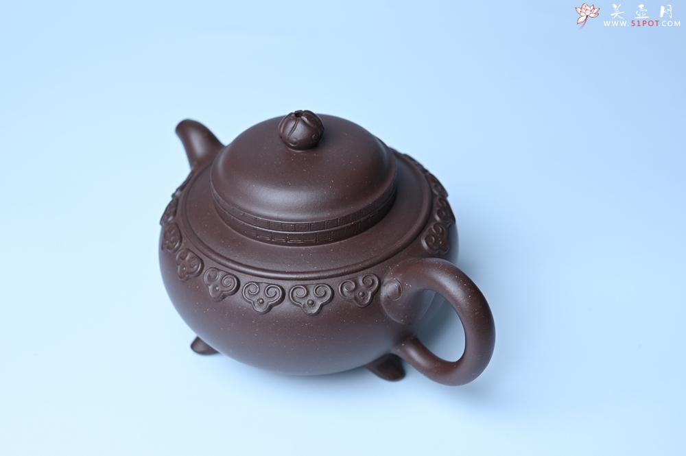 紫砂壶图片：美壶特惠 精致紫泥云肩如意壶 茶人醉爱 - 紫砂壶之家紫砂壶网