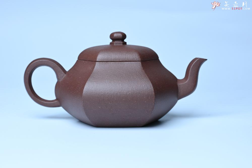 紫砂壶图片：美壶特惠 朱老师全手工六方君德壶 茶人醉爱 - 紫砂壶之家紫砂壶网