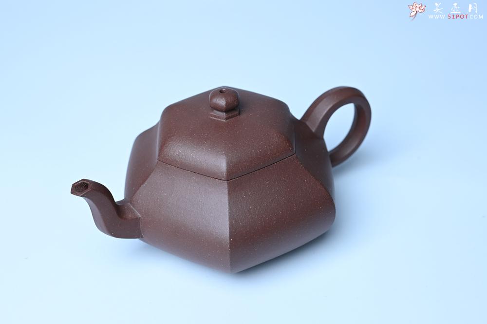 紫砂壶图片：美壶特惠 朱老师全手工六方君德壶 茶人醉爱 - 紫砂壶之家紫砂壶网