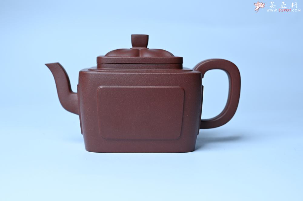 紫砂壶图片：美壶特惠 全手工优质紫红泥精致四方菱花壶 特文气 - 紫砂壶之家紫砂壶网