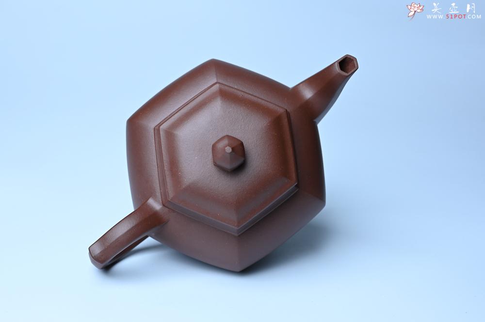 紫砂壶图片：实力派张海艳全手工六方笑樱壶 做工灰常精致 气韵流畅 - 紫砂壶之家紫砂壶网