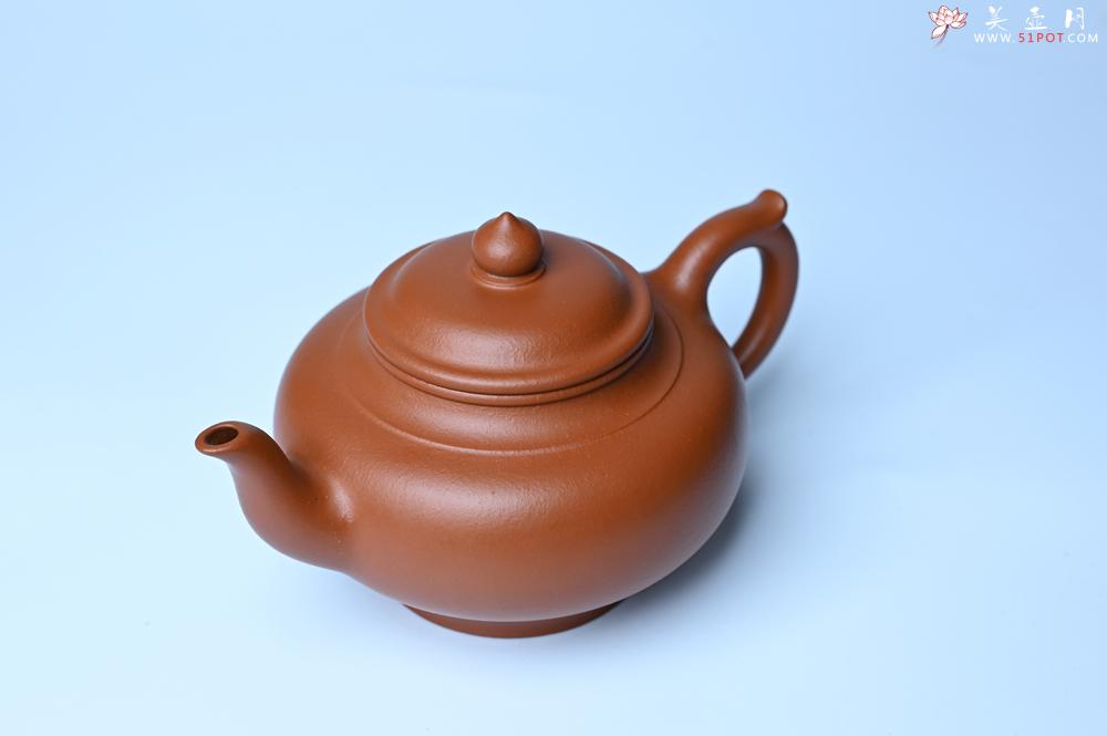 紫砂壶图片：潜力股周小培全手工演绎朱泥笑樱壶 中品难度大 - 紫砂壶之家紫砂壶网