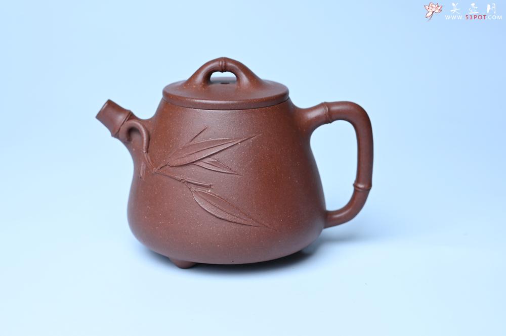 紫砂壶图片：美壶特惠 优质紫泥竹叶高石瓢壶 茶人醉爱 - 紫砂壶之家紫砂壶网