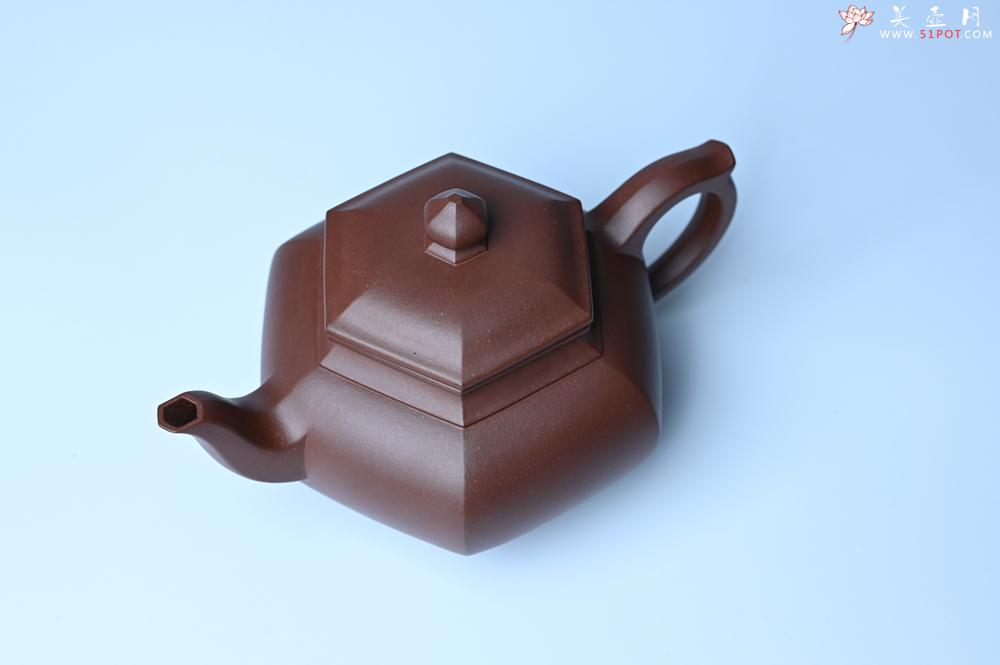 紫砂壶图片：实力派张海艳全手工六方笑樱壶 做工灰常精致 气韵流畅 - 紫砂壶之家紫砂壶网