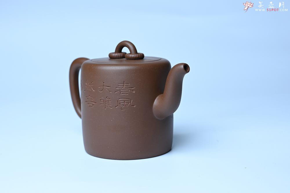 紫砂壶图片：美壶特惠 潜力股王静然 优质紫泥双圈壶 春风大雅能容物 装饰文雅 - 紫砂壶之家紫砂壶网