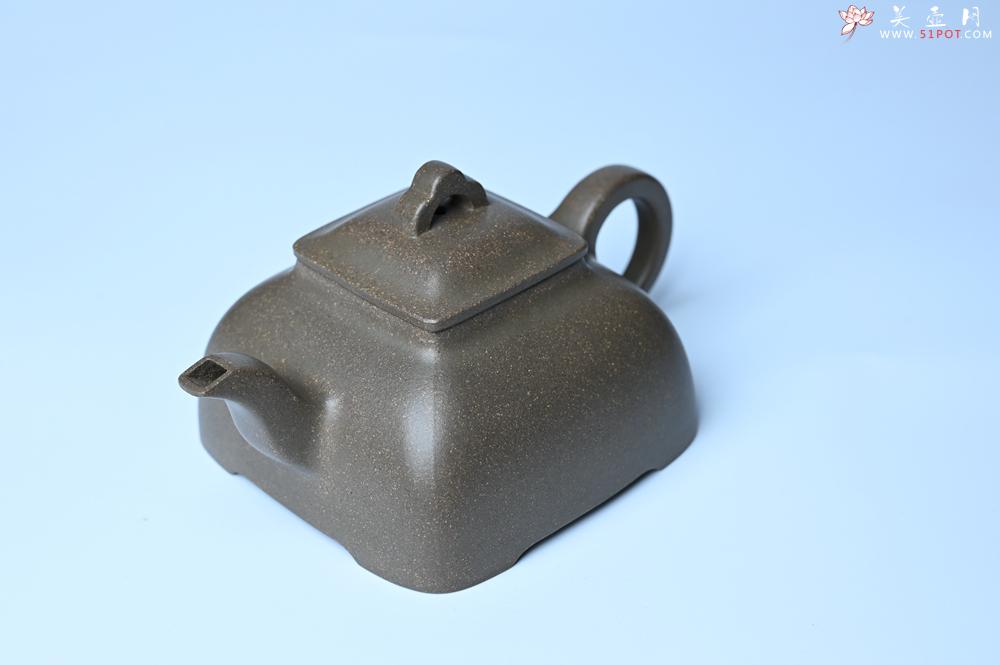 紫砂壶图片：实力派张海艳全手工蟹壳老青段泥精工弧菱壶 - 紫砂壶之家紫砂壶网