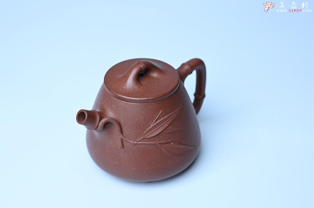 紫砂壶图片：美壶特惠 优质紫泥竹叶高石瓢壶 茶人醉爱 - 紫砂壶之家紫砂壶网