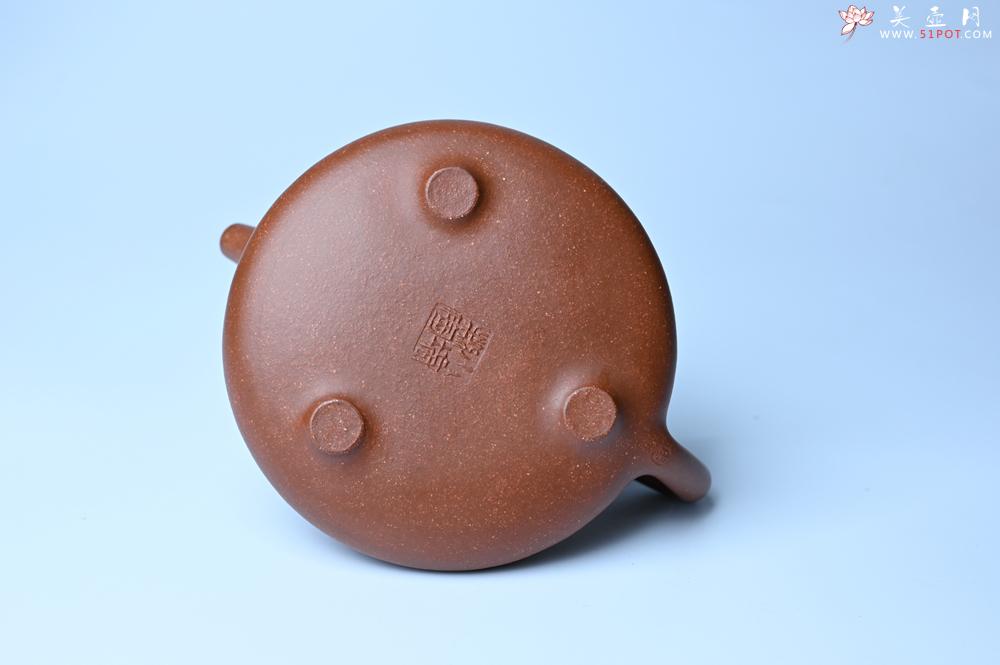 紫砂壶图片：潜力股周小培全手工降坡泥子冶石瓢 范小君徒杨志超装饰古钱币 饮之延年 特文气 - 紫砂壶之家紫砂壶网