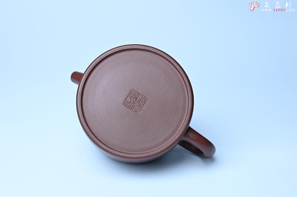 紫砂壶图片：油润黄龙山4号深井红皮龙 全手工德中壶 - 紫砂壶之家紫砂壶网