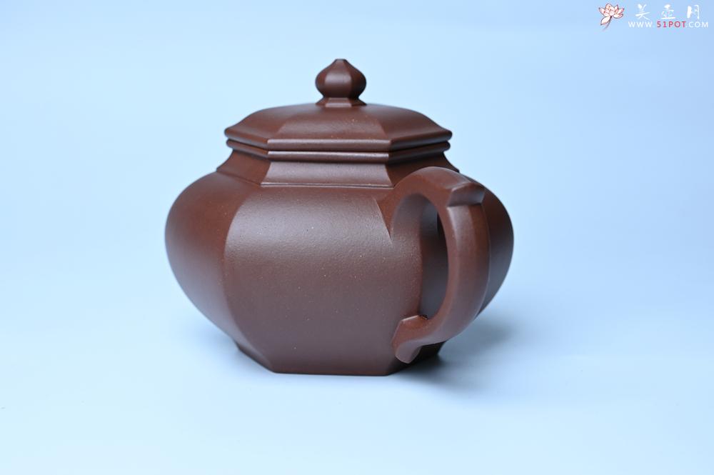 紫砂壶图片：实力派张海艳全手工六方笑樱壶 做工灰常精致 气韵流畅 - 紫砂壶之家紫砂壶网