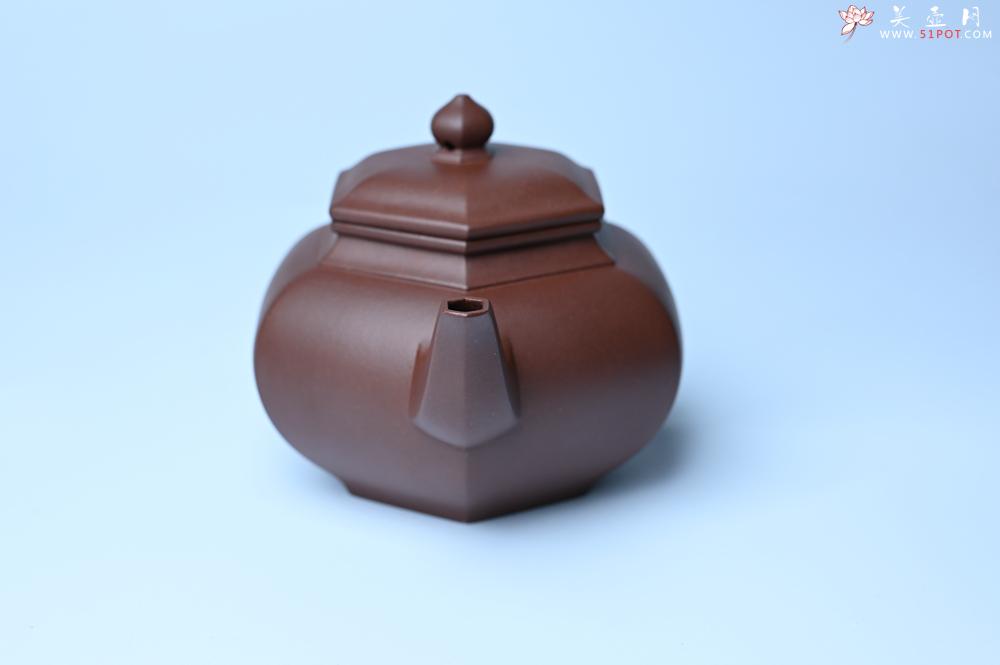 紫砂壶图片：实力派张海艳全手工六方笑樱壶 做工灰常精致 气韵流畅 - 紫砂壶之家紫砂壶网