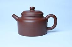 紫砂壶图片：油润黄龙山4号深井红皮龙 全手工德中壶 - 紫砂壶之家