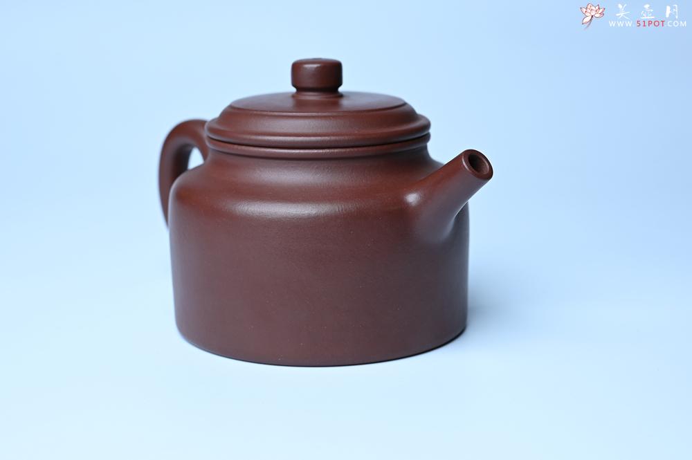 紫砂壶图片：油润黄龙山4号深井红皮龙 全手工德中壶 - 紫砂壶之家紫砂壶网