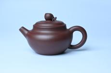 紫砂壶图片：特好老紫泥全手工寿桃壶 茶人醉爱 - 紫砂壶之家