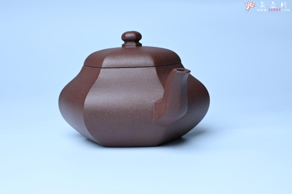 紫砂壶图片：美壶特惠 朱老师全手工六方君德壶 茶人醉爱 - 紫砂壶之家紫砂壶网