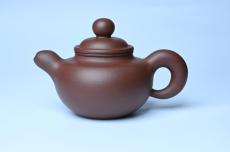 紫砂壶图片：美壶特惠 黑星红拼紫泥（家藏限量）道洪圆珠壶 - 紫砂壶之家