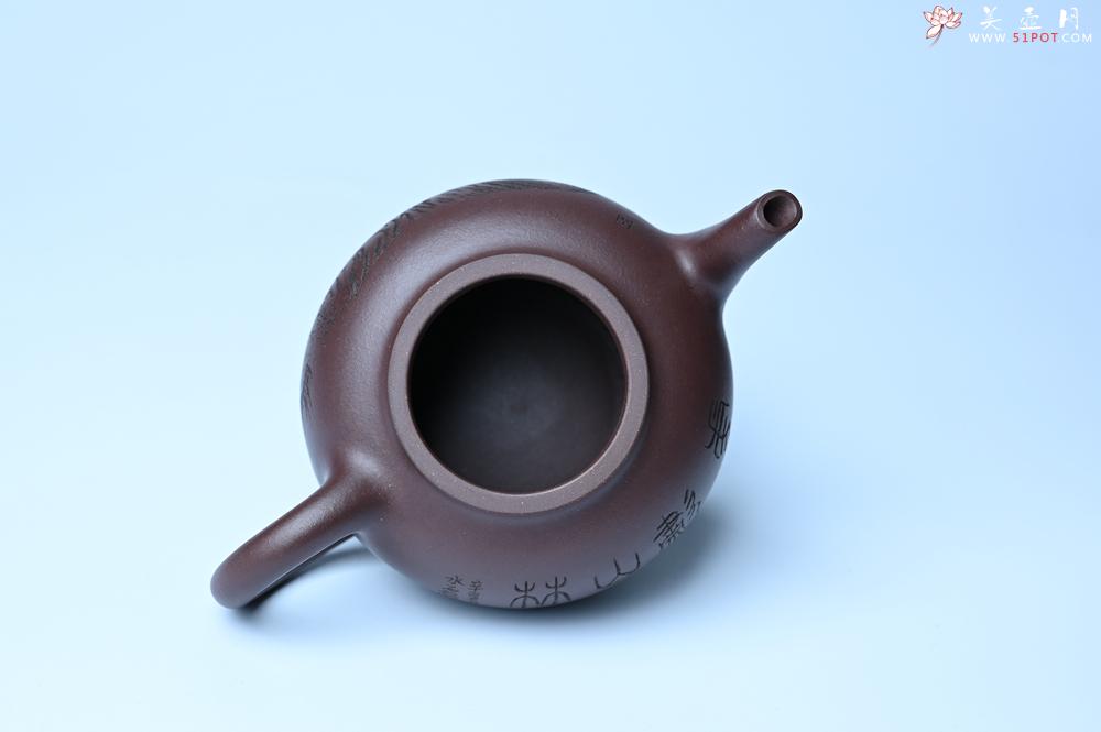 紫砂壶图片：油润黄龙山底槽青 全手工熹微壶 文气装饰 虎啸山林 期待与您结缘 - 紫砂壶之家紫砂壶网