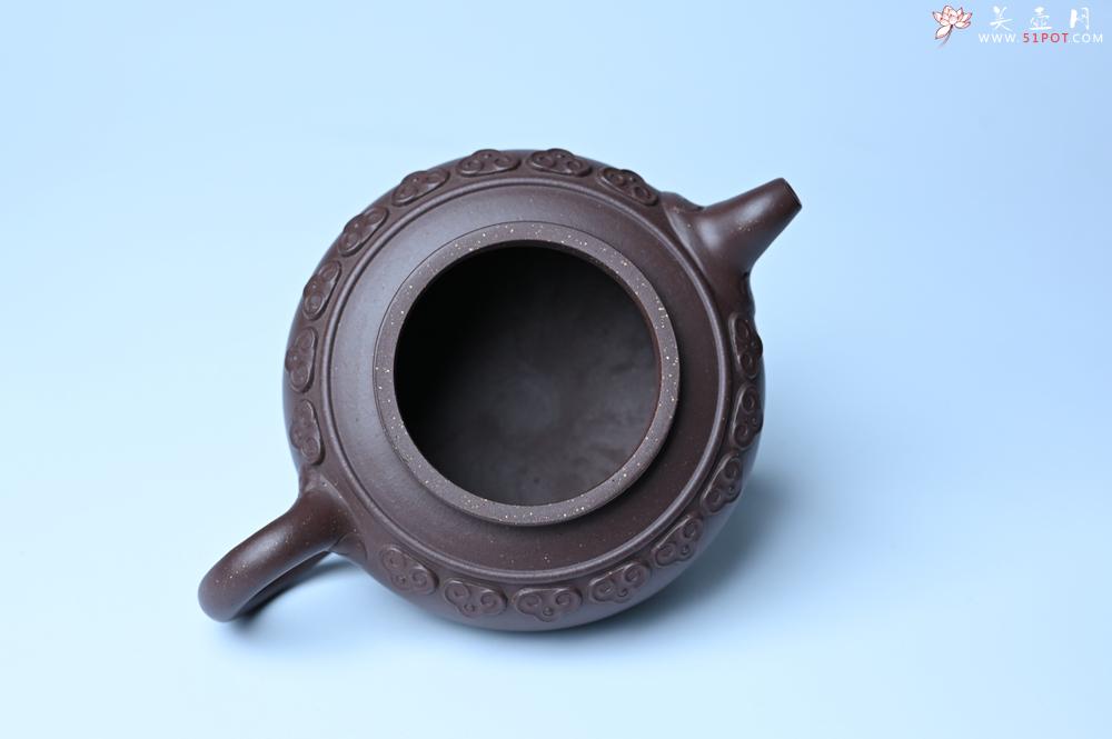 紫砂壶图片：美壶特惠 精致紫泥云肩如意壶 茶人醉爱 - 紫砂壶之家紫砂壶网