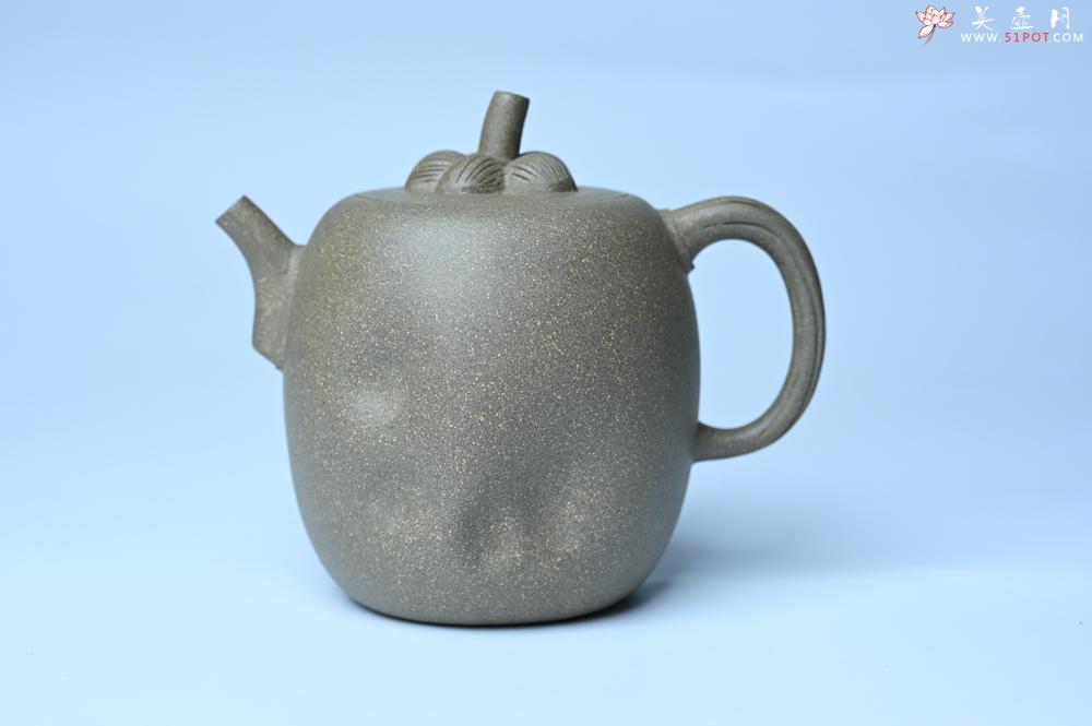 紫砂壶图片：美壶特惠 精致薄胎青段泥瓜菱壶 质量仅84g 茶人醉爱 - 紫砂壶之家紫砂壶网