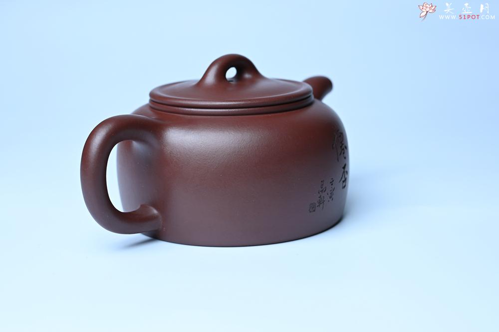 紫砂壶图片：潜力股周小培老师 4号井深井红皮龙 全手工过桥井栏壶 装饰人物特文气 - 紫砂壶之家紫砂壶网