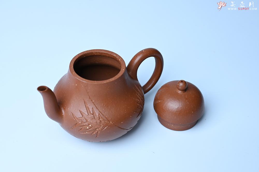 紫砂壶图片：美壶特惠 特好朱泥居不可无竹梨形壶 茶人醉爱 - 紫砂壶之家紫砂壶网