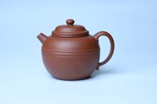紫砂壶图片：美壶特惠 精致老清水泥腰线巨轮壶 茶人醉爱 - 紫砂壶之家