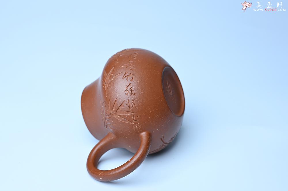 紫砂壶图片：美壶特惠 特好朱泥居不可无竹梨形壶 茶人醉爱 - 紫砂壶之家紫砂壶网