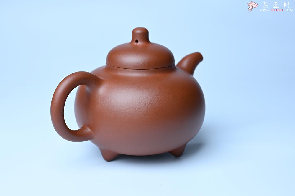 紫砂壶图片：潜力股周小培老师 老师家藏黄龙山一号井小红泥 全手工乳鼎壶 - 紫砂壶之家紫砂壶网