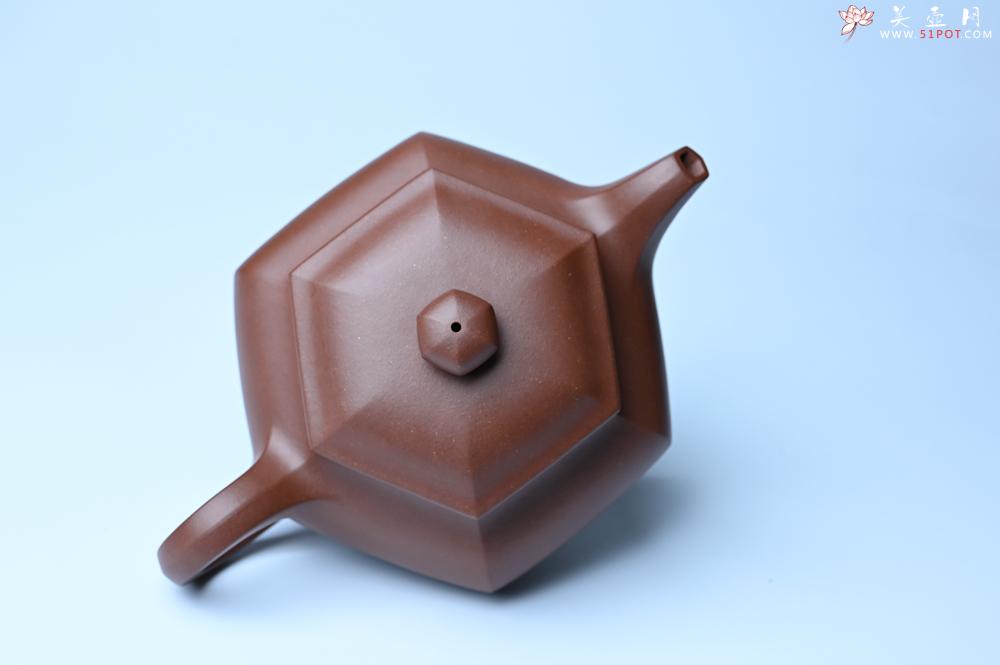 紫砂壶图片：实力派张海艳全手工精工六方仿古壶 气势磅礴 线面挺括平正 - 紫砂壶之家紫砂壶网