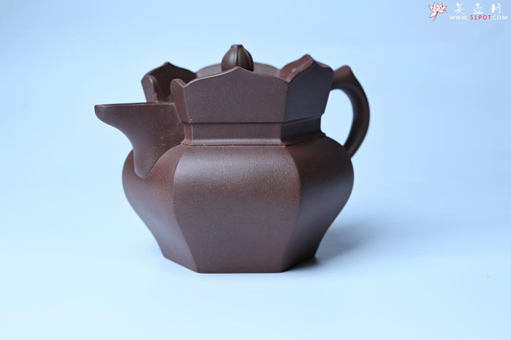 紫砂壶图片：摹古时大彬 优质调砂老紫泥全手工镶片僧帽壶 难度大 古韵悠悠 愈养迷人 - 紫砂壶之家紫砂壶网