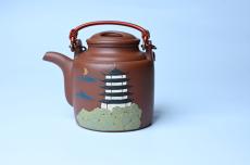 紫砂壶图片：美壶特惠 特好红皮龙精工洋桶壶 茶人醉爱 - 紫砂壶之家